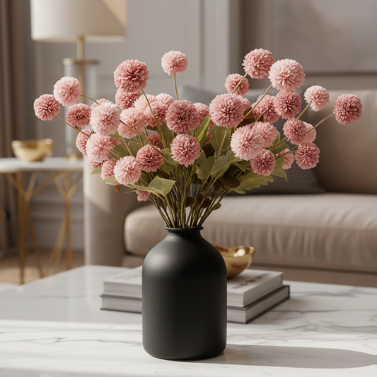 KIKI Zijden Bloemen - Pink (10 stengels / 50 bloemhoofdjes)