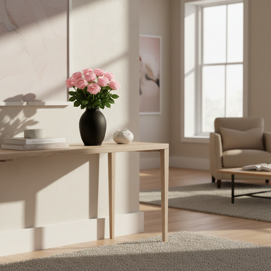 LARA Zijden Rozen - Pink (10 rozen)