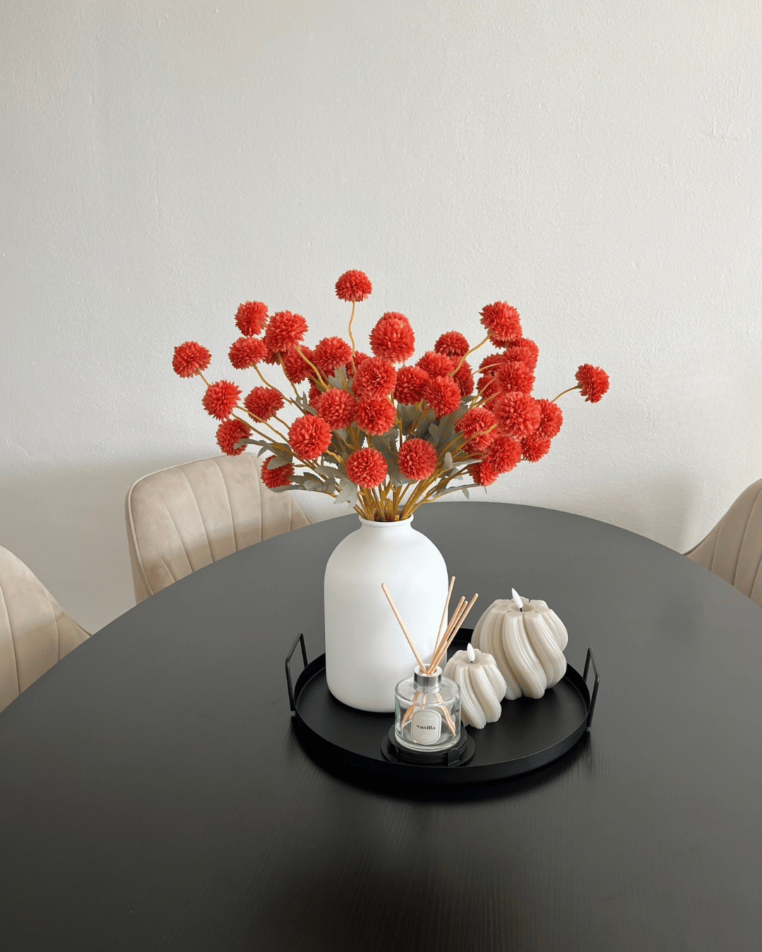 Zijden Bloemen Kiku - Roest