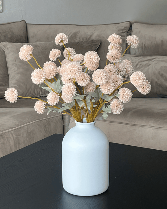 Zijden Bloemen Kiku - Creme