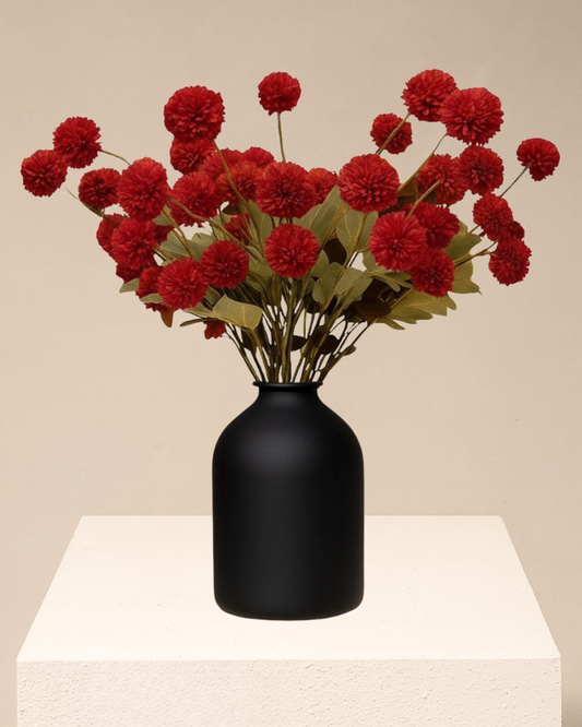 KIKI Zijden Bloemen - Burgundy (10 stengels / 50 bloemhoofdjes)