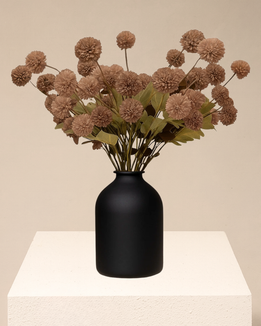 KIKI Zijden Bloemen - Choco (10 stengels / 50 bloemhoofdjes)