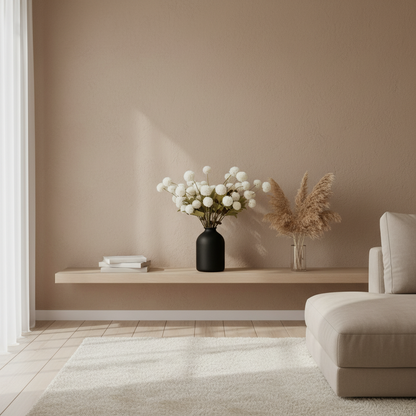 KIKI Zijden Bloemen - White (10 stengels / 50 bloemhoofdjes)