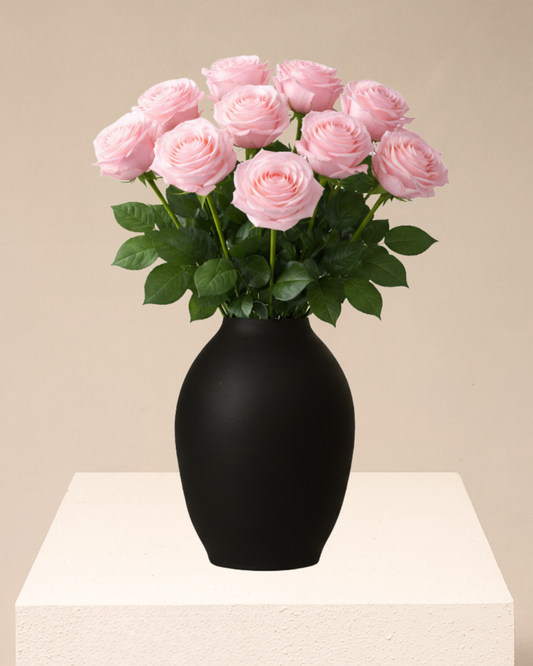 LARA Zijden Rozen - Pink (10 rozen)