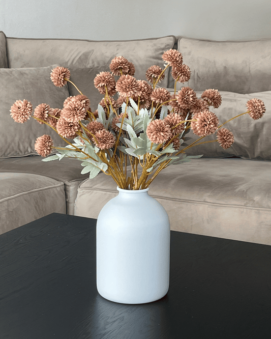 Zijden Bloemen Kiku - Bruin