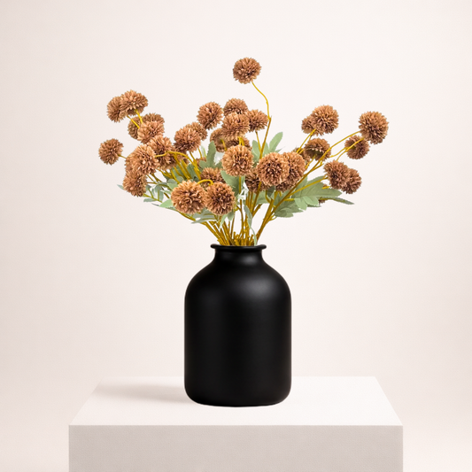 Zijden Bloemen Kiku - Bruin