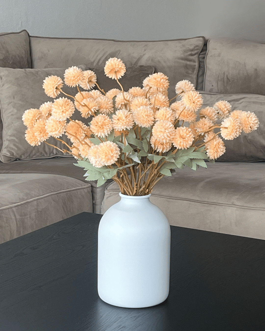 Zijden Bloemen Kiku - Perzik