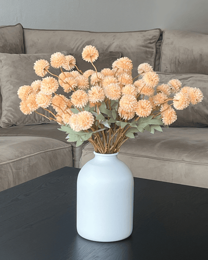 Zijden Bloemen Kiku - Perzik