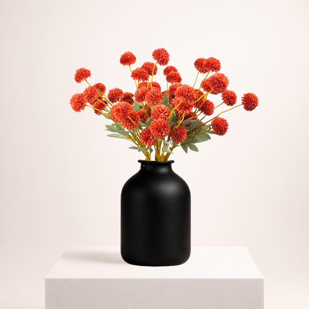 Zijden Bloemen Kiku - Roest