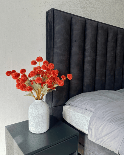 Zijden Bloemen Kiku - Roest