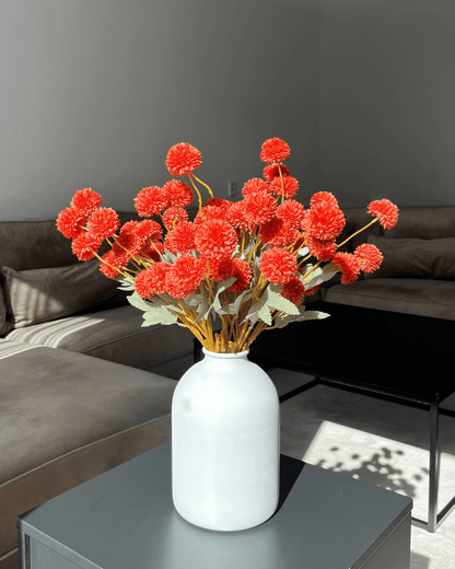 Zijden Bloemen Kiku - Roest