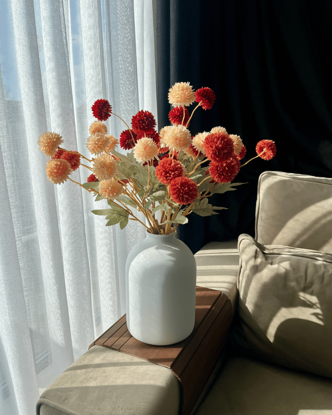 Zijden Bloemen Kiku - Tropical