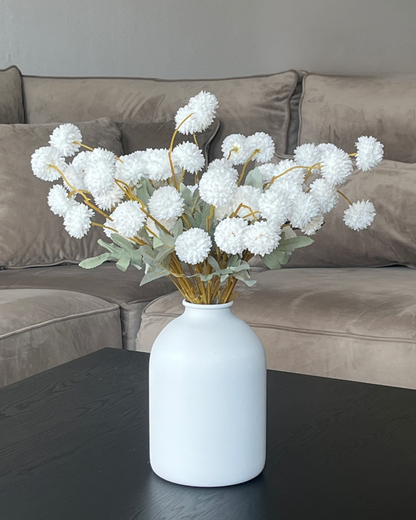 Zijden Bloemen Kiku - Wit