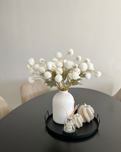 Zijden Bloemen Kiku - Wit