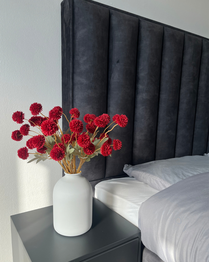 Zijden Bloemen Kiku - Burgundy