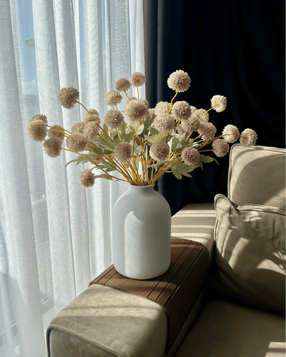 Zijden Bloemen Kiku - Creme