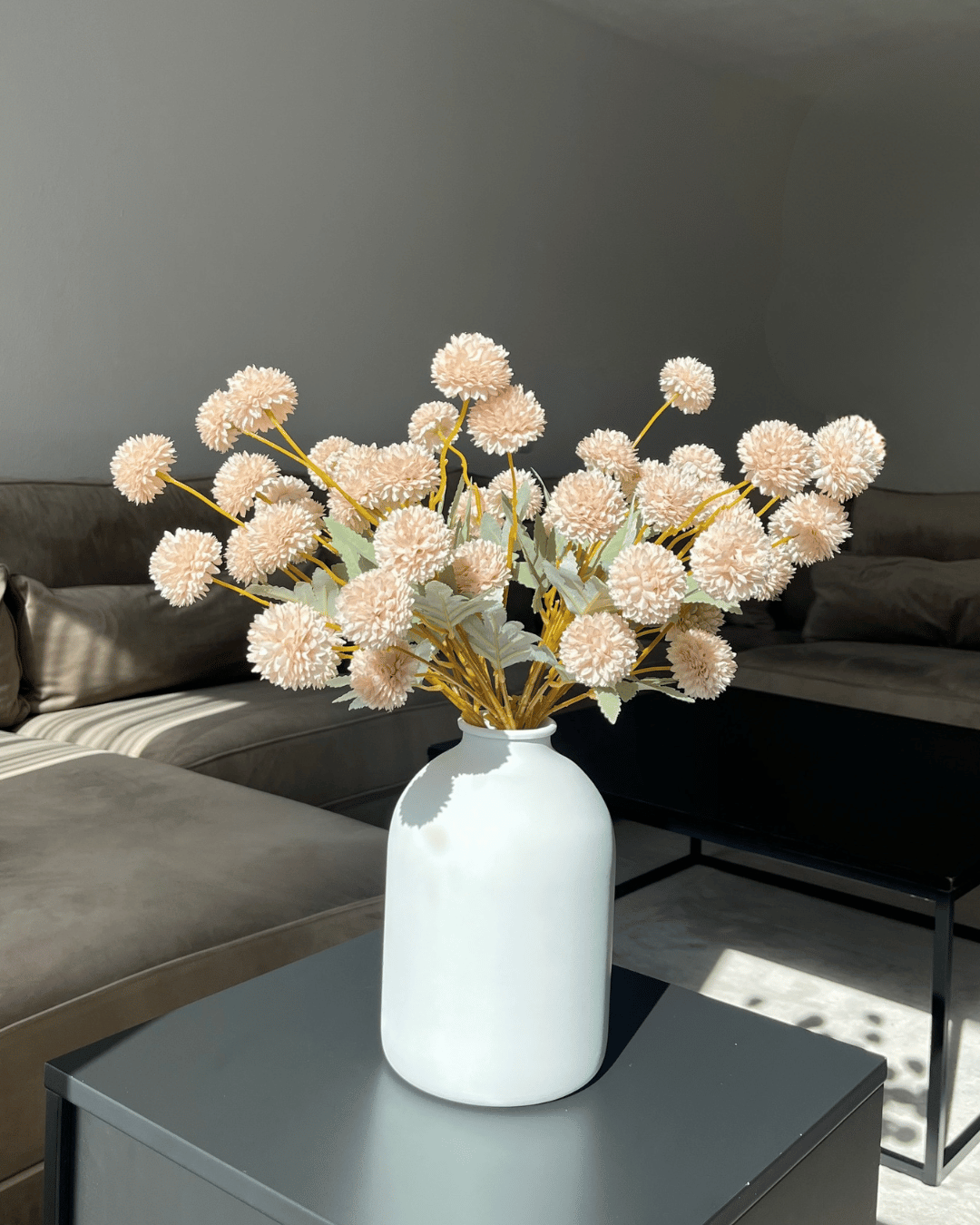 Zijden Bloemen Kiku - Creme